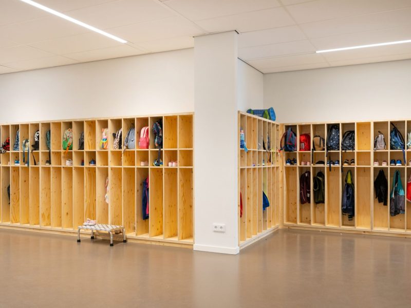 Interieurbouw Heusden – Onderwijs – Campus aan de Lanen – Garderobe