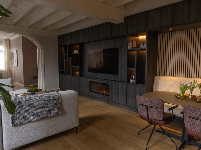 Interieurbouw Heusden – Particulier – Wandkast - Woonkamer